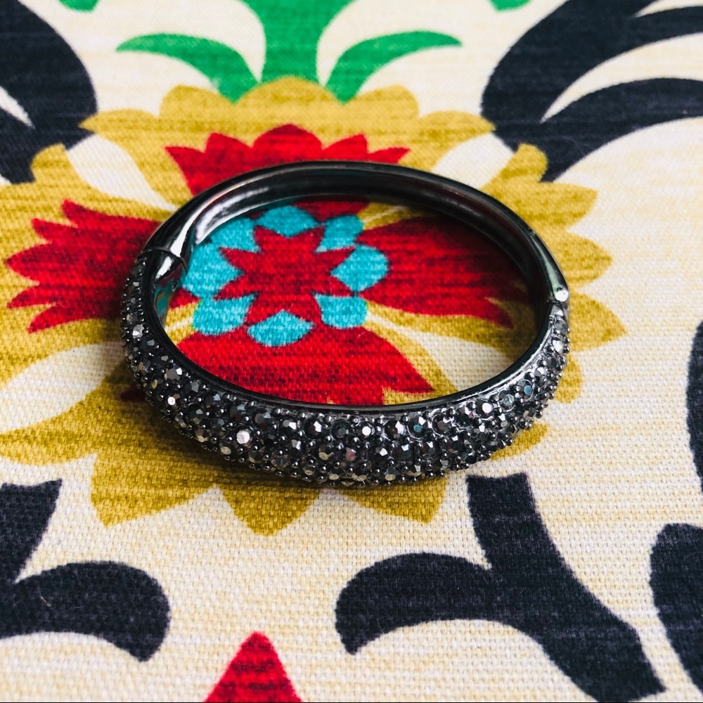 Charcoal Gray Hinged Bracelet